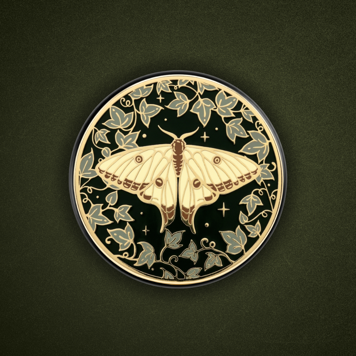 Magnetic Kindle & Phone Grip  - Wildwood Moth