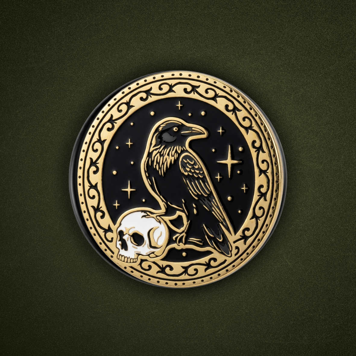 Magnetic Kindle & Phone Grip  - Nevermore Gold