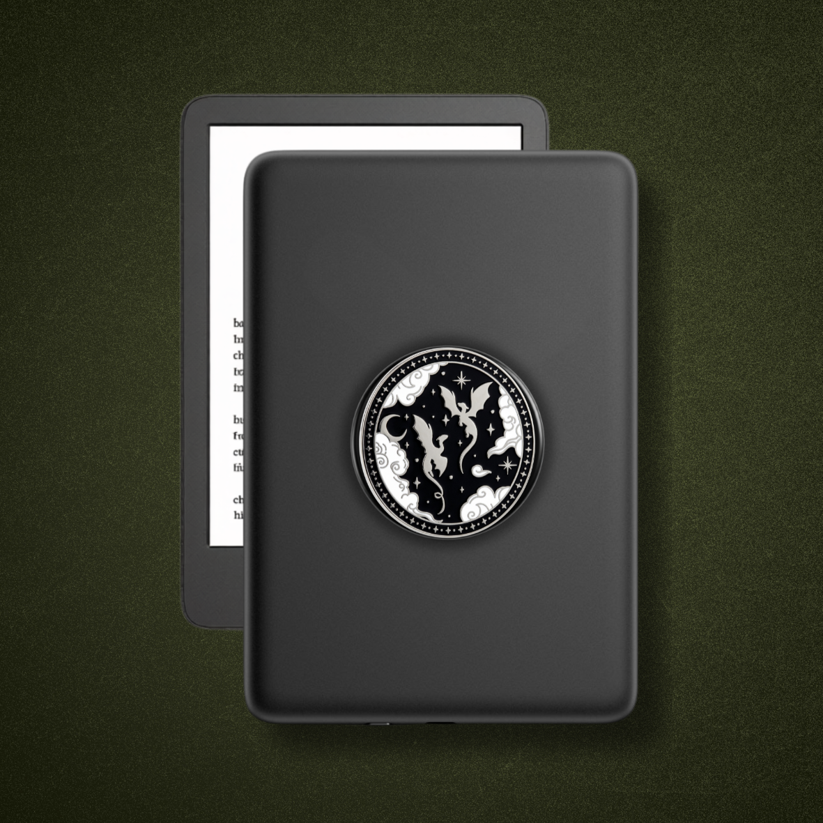 Magnetic Kindle & Phone Grip  - Moonsteel