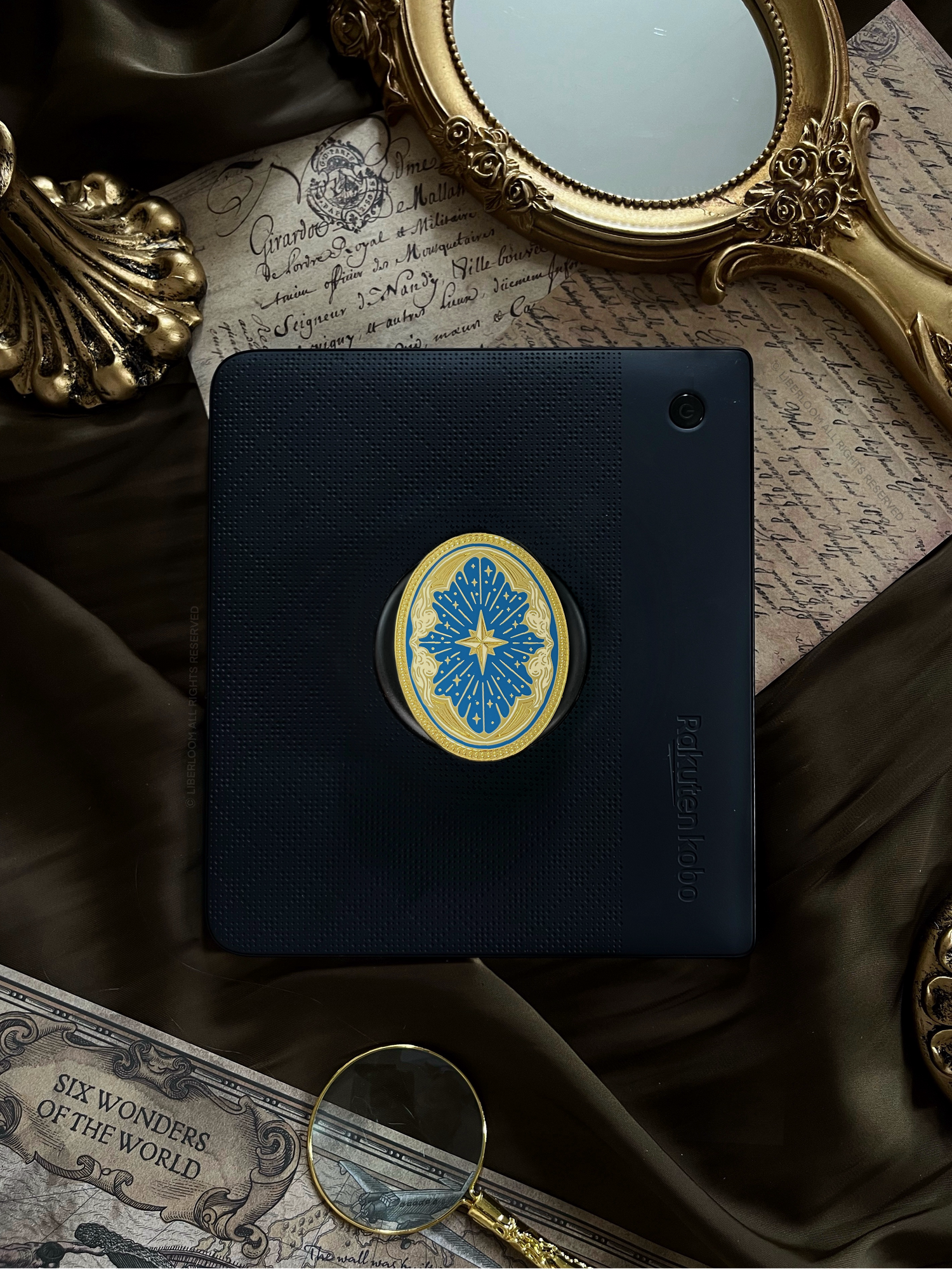 Magnetic Kindle & Phone Grip - Celestial