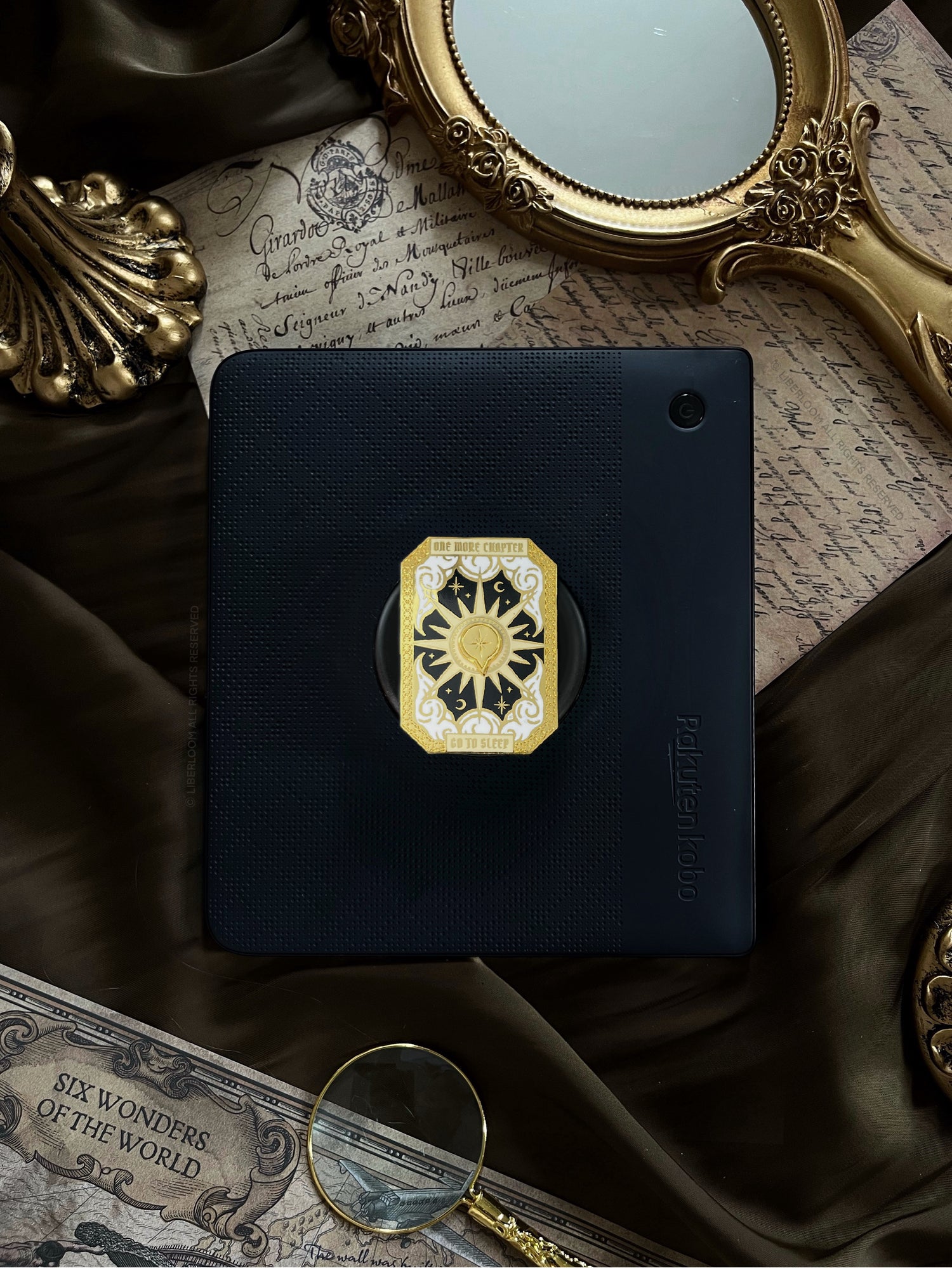 Magnetic Kindle & Phone Grip - Reading Compass