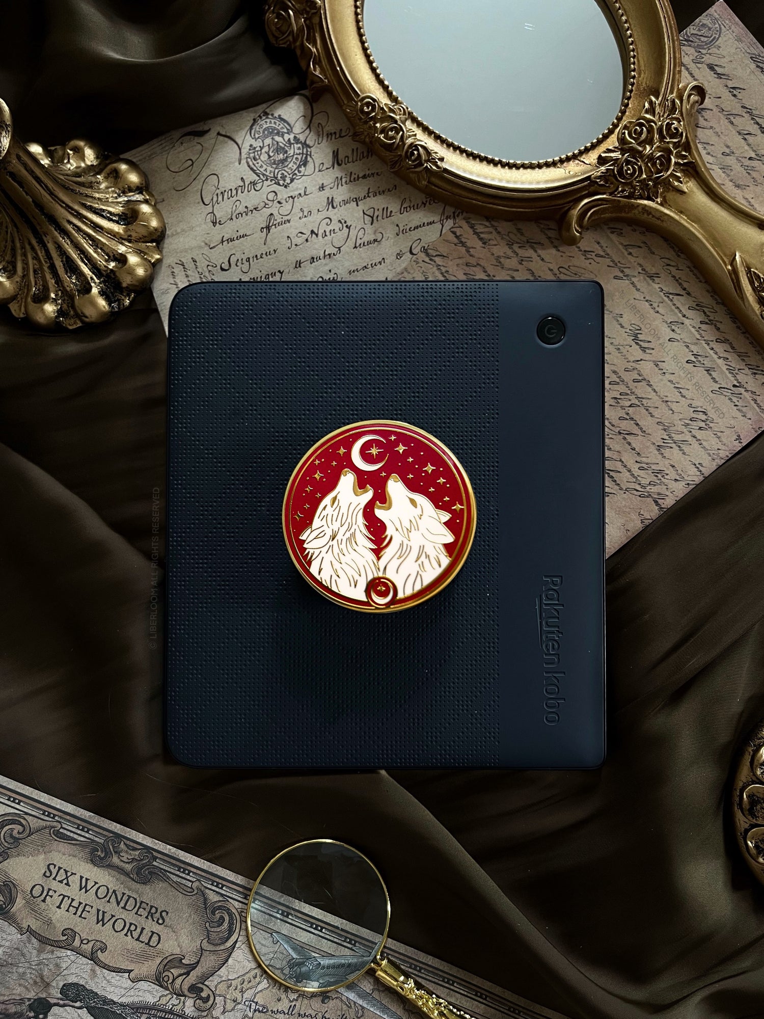 Magnetic Kindle & Phone Grip - Moonlight