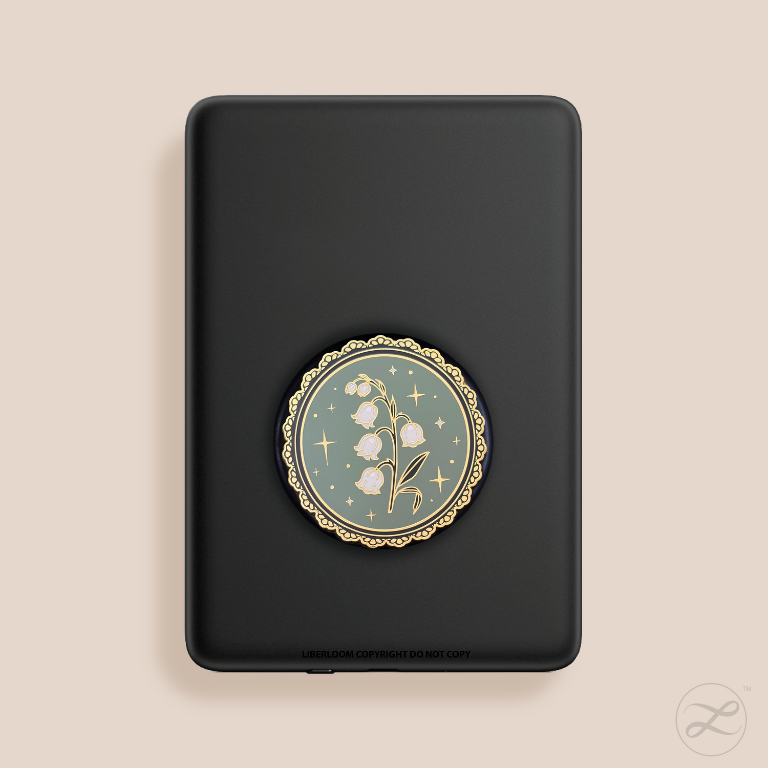 Magnetic Kindle & Phone Grip  - Fairy Cups Gold