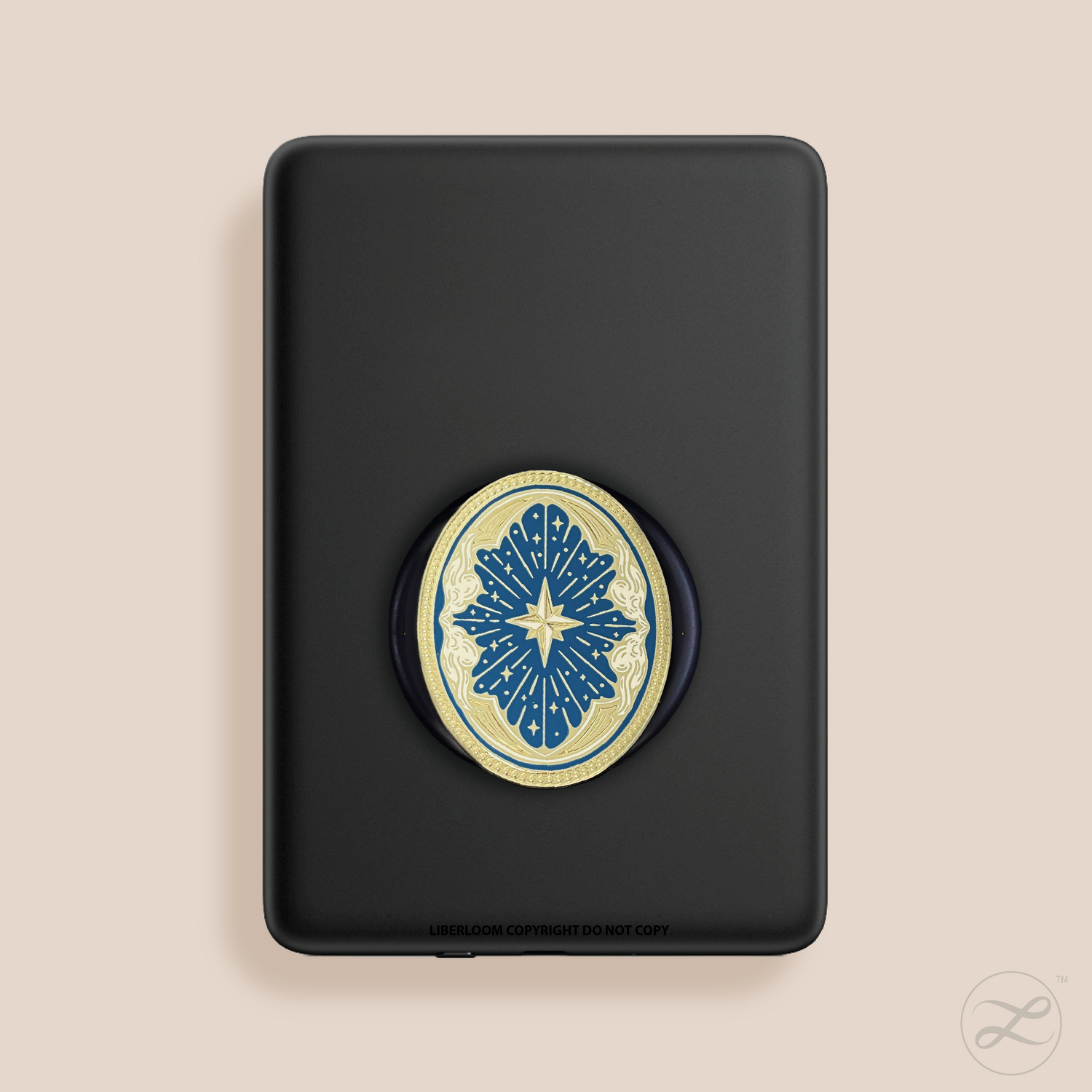 Celestial constellation and stars magnetic grip for Kindle and phones by Liberloom