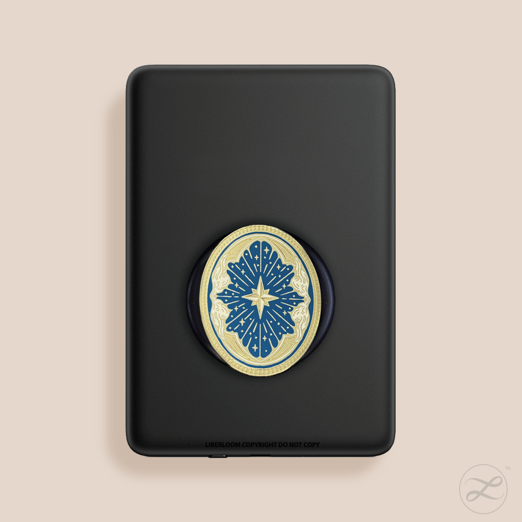 Celestial constellation and stars magnetic grip for Kindle and phones by Liberloom