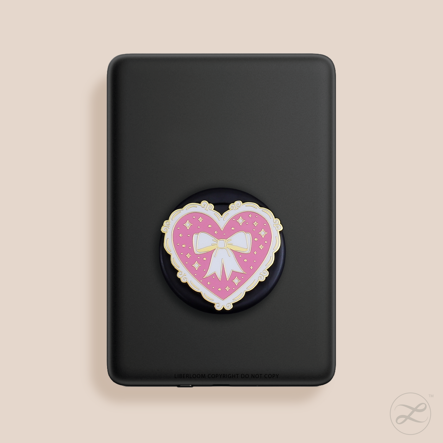 Magnetic Kindle & Phone Grip  - Pink Coquette