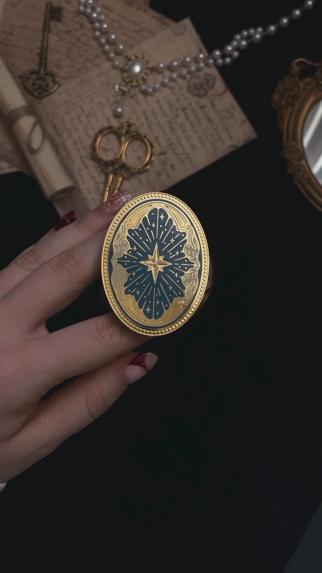 Magnetic Kindle & Phone Grip - Celestial